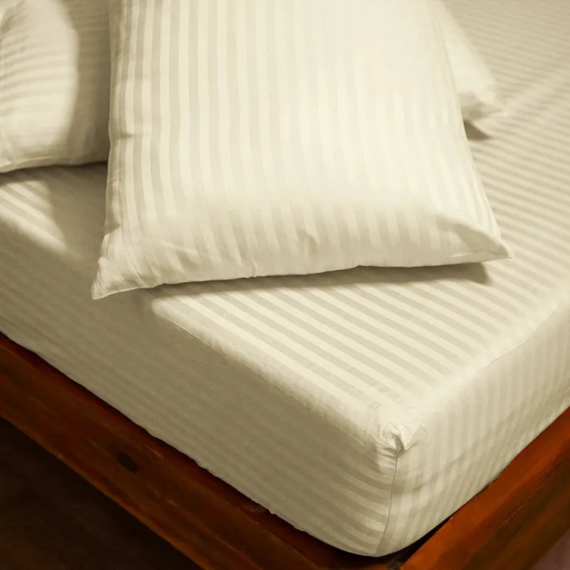 Stripe Charm Cotton Duvet Cover - Ivory media 9