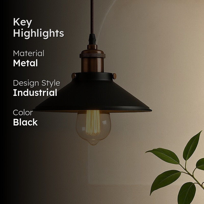 Iris Metal Ceiling Lamp - Black media 2