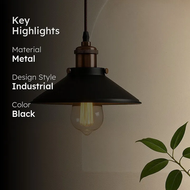 Iris Metal Ceiling Lamp - Black media 2