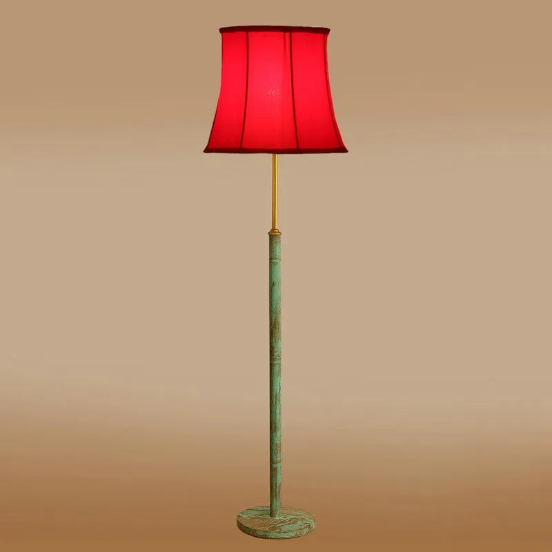 Misty Morning Wooden Floor Lamp - Red media 6