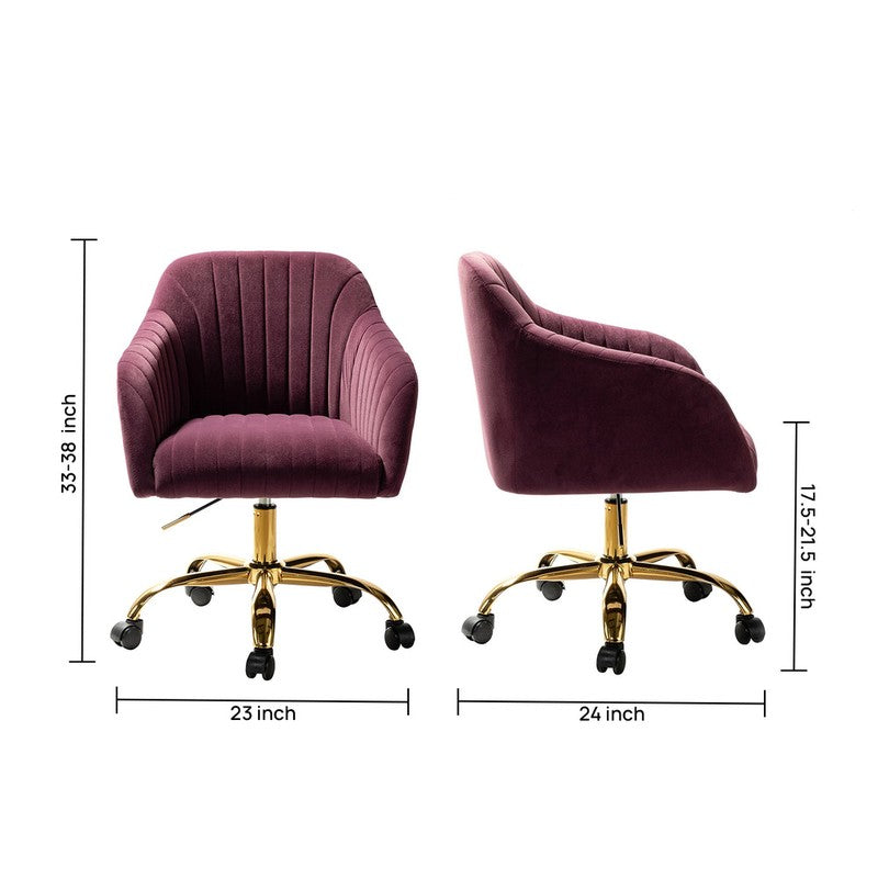 Seaton Metal Office Chair  -  Purple media 8