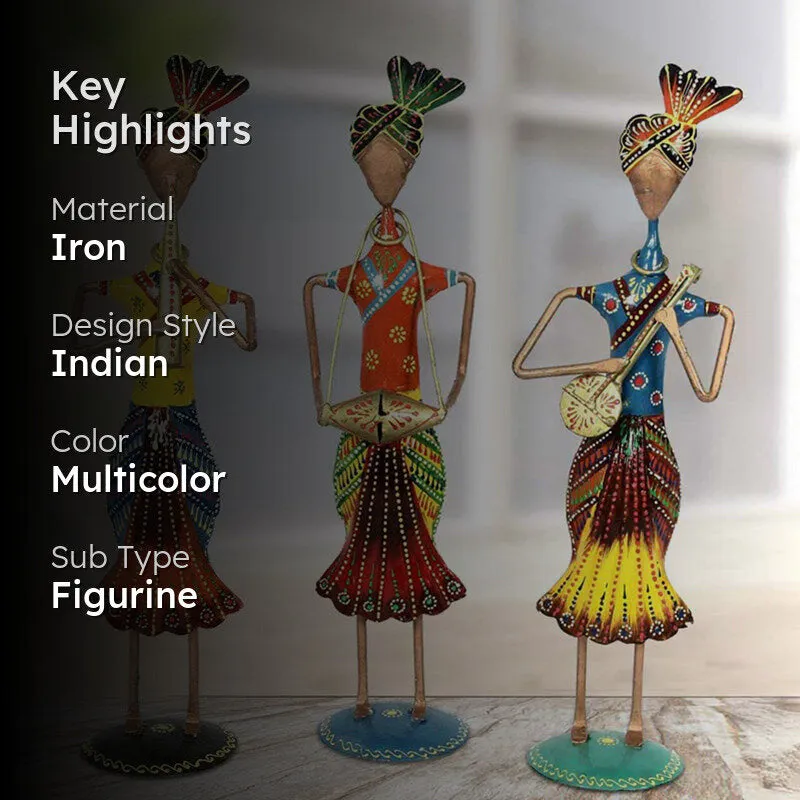 Turbaned Trio Showpiece - Set Of Three media 2