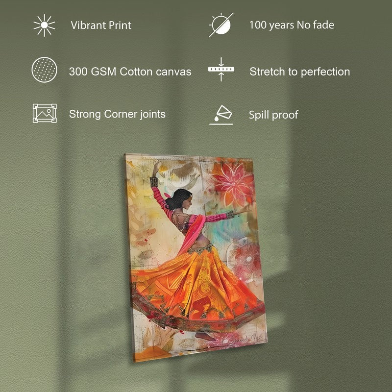 Garba Grace Canvas Traditional Wall Art media 7