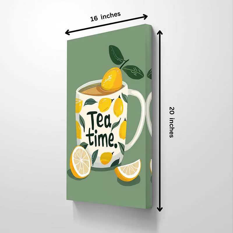Sunshine & Tea Wall Painting - Set Of Two media 6