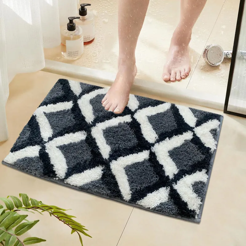 Soft Treads Microfiber Bath Mat - Grey media 1