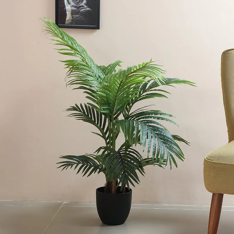 Everde Artificial Palm With Black Plastic Pot - 4 Feet media 3