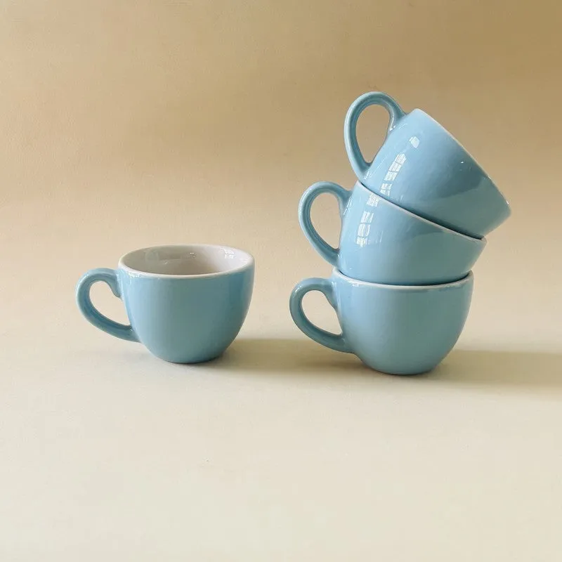 Expresso Ceramic Tea Cup (100 mL/Blue) - Set of Four media 6