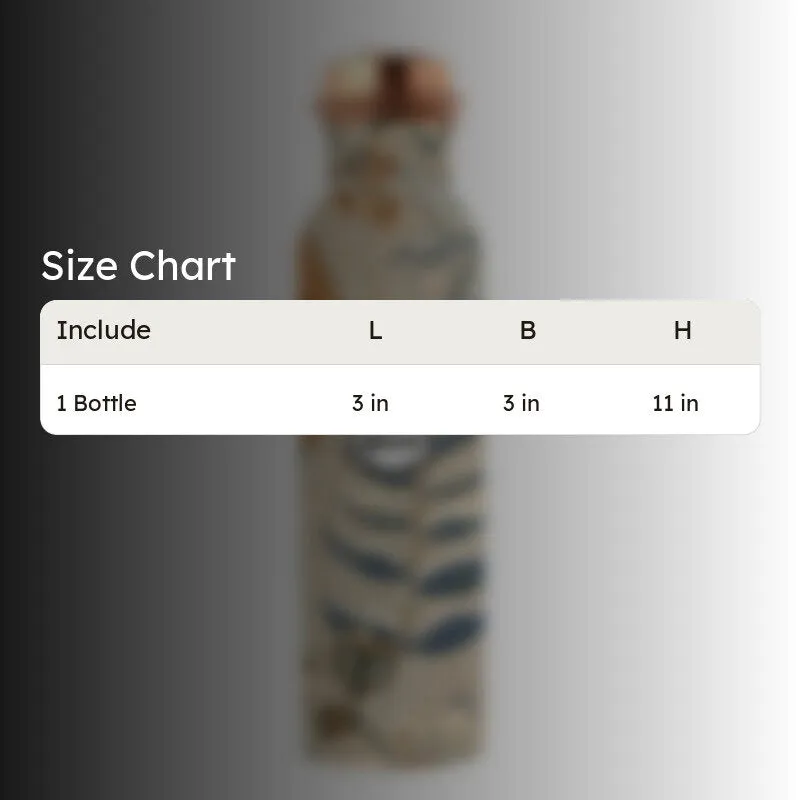 Niva Floral Copper Water Bottle - 950 mL media 6