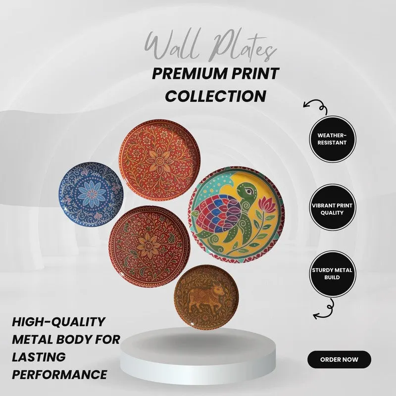 Blooming Vines Art Plates - Set of Five media 7