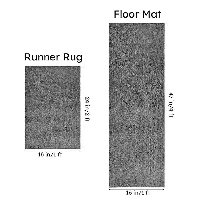 Relma Anti Skid Cotton Runner Rug (Grey) - Set Of Two media 9