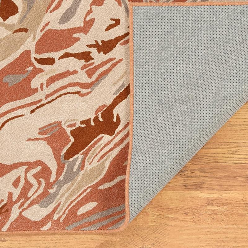 Ala Hand Tufted Abstract Wool & Nylon Carpet - Rust Brown media 5