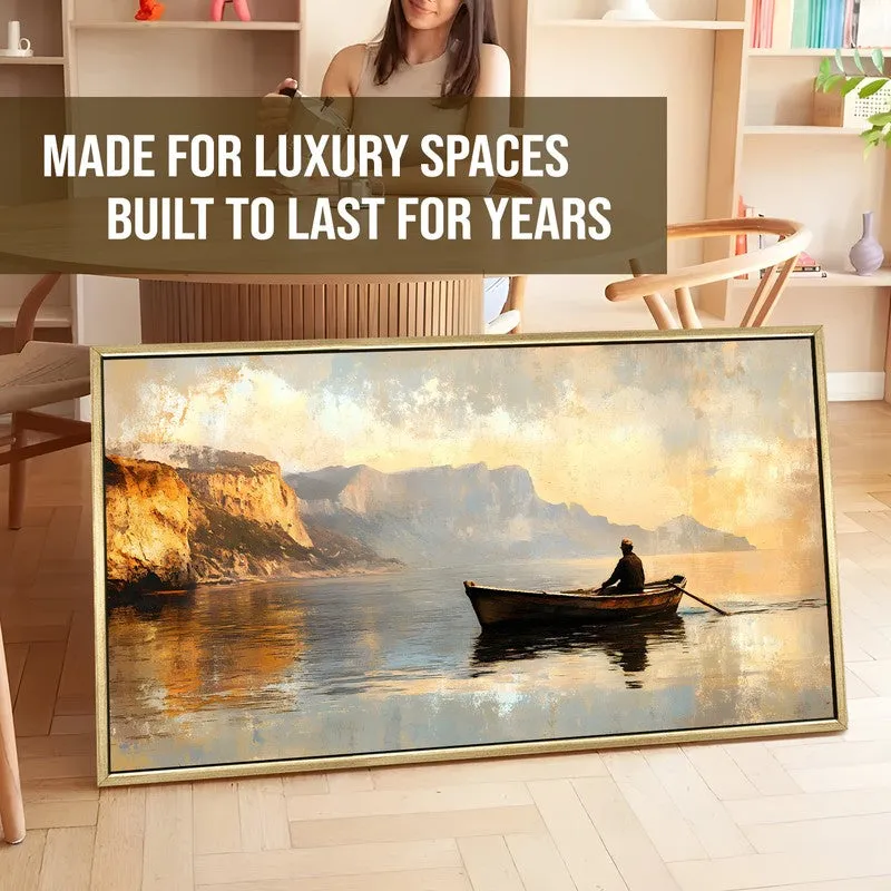 Afloat Canvas Wall Painting With Frame media 5