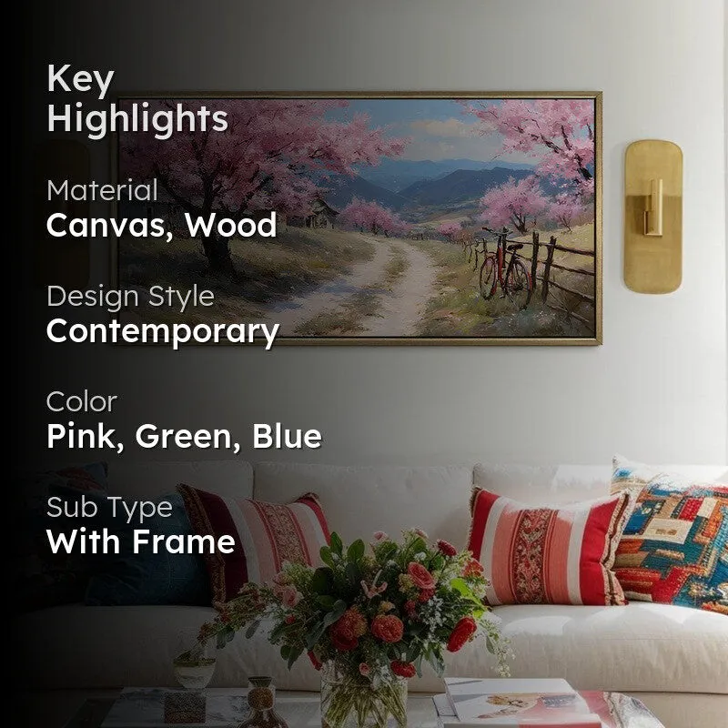 Pinkhaze Canvas Wall Painting With Frame media 2