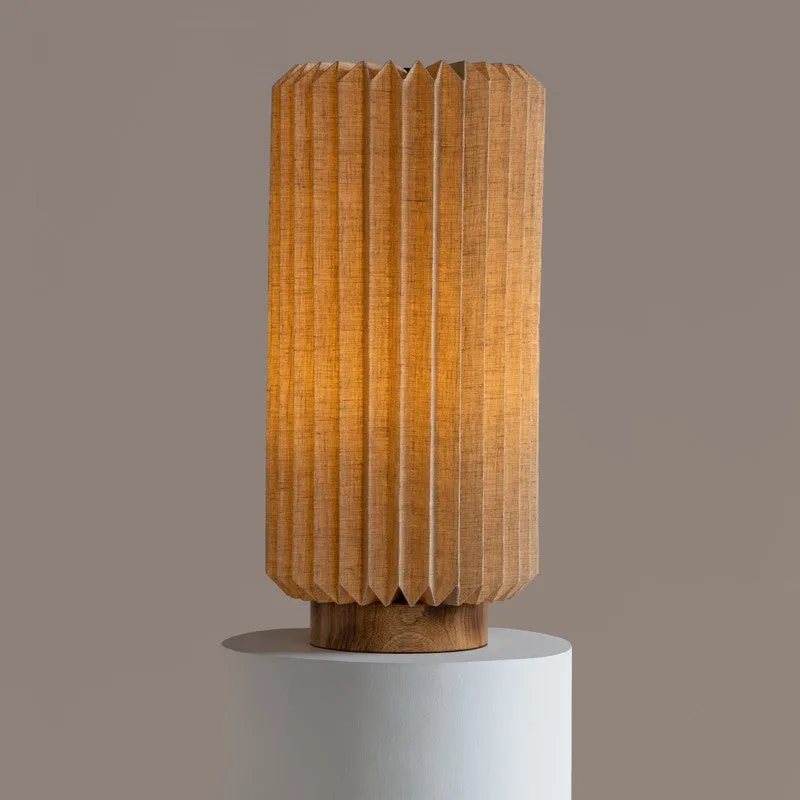 Fig Living Serenity Cotton Table Lamp - Brown media 1