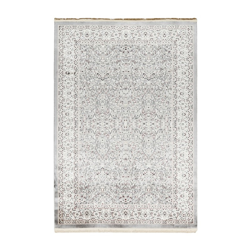 Kashira Art Silk Carpet - Grey