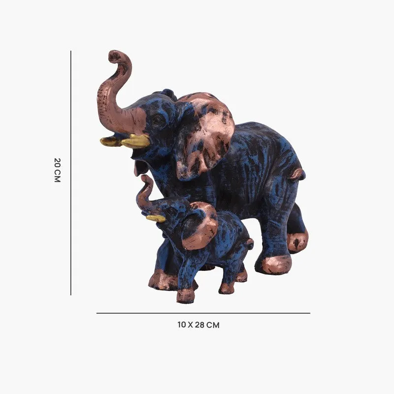Nurturing Giants Elephant Polyresin Showpiece media 7