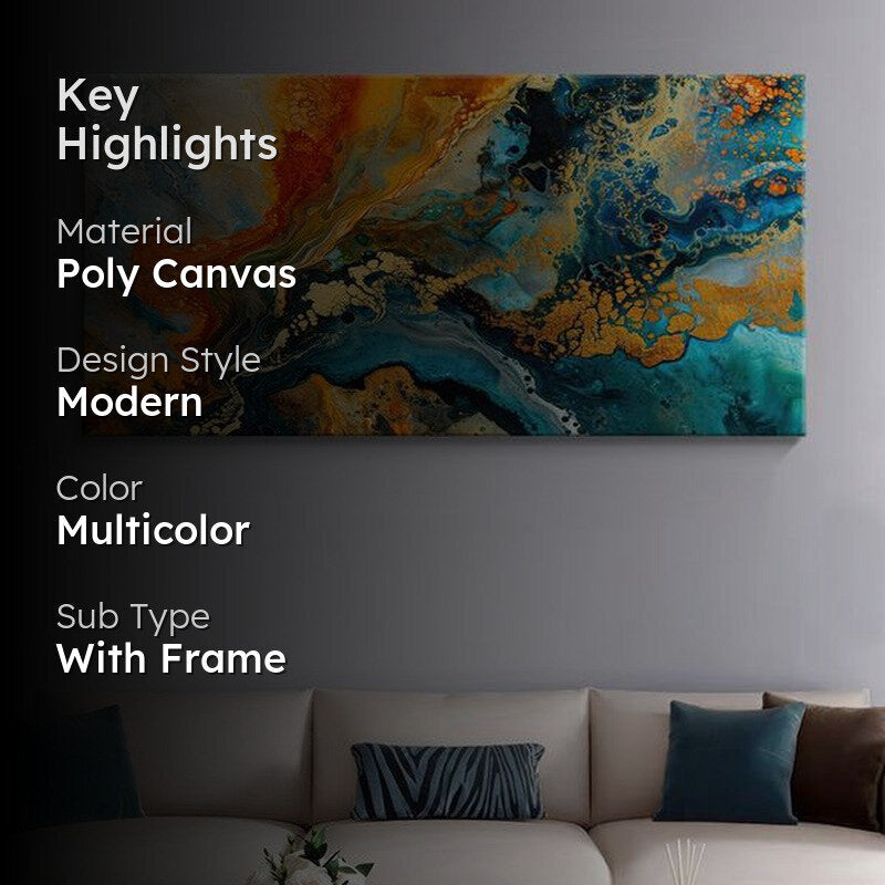 Inferno Abstact Wall Painting media 2