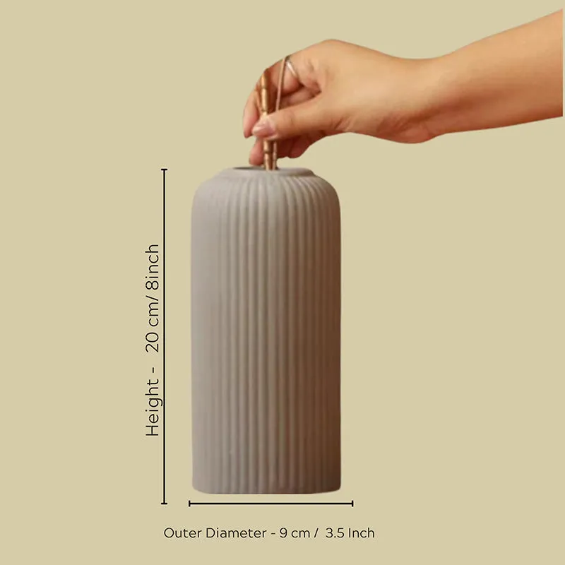 Ceramiq Luxe Ceramic Vase - Grey media 6