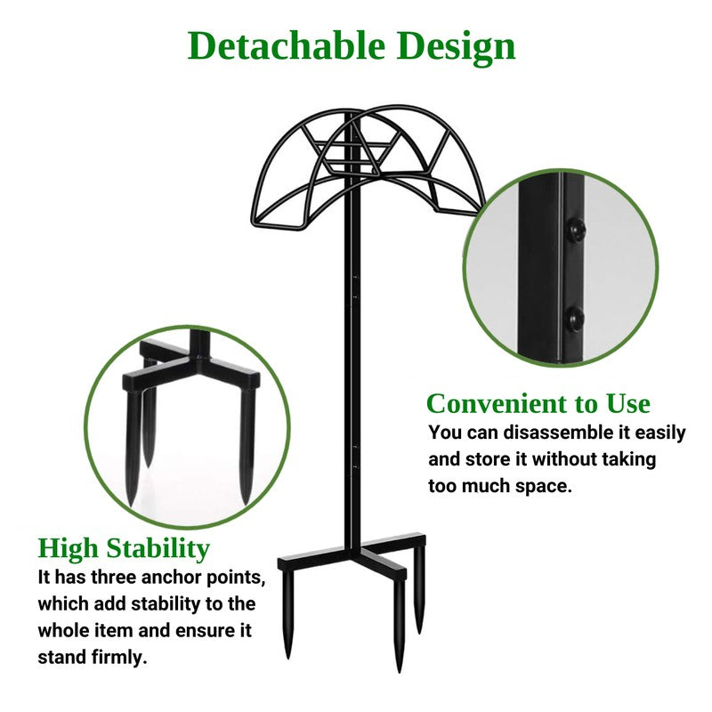 Lawn Hose Holder Metal Rack media 4