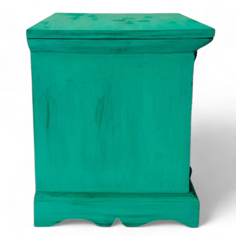 Bverox Sheesham Wooden Side & Bedside Table - Green media 6