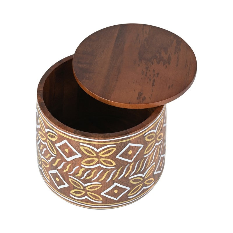 Mandira Pooja Stool With Storage media 5