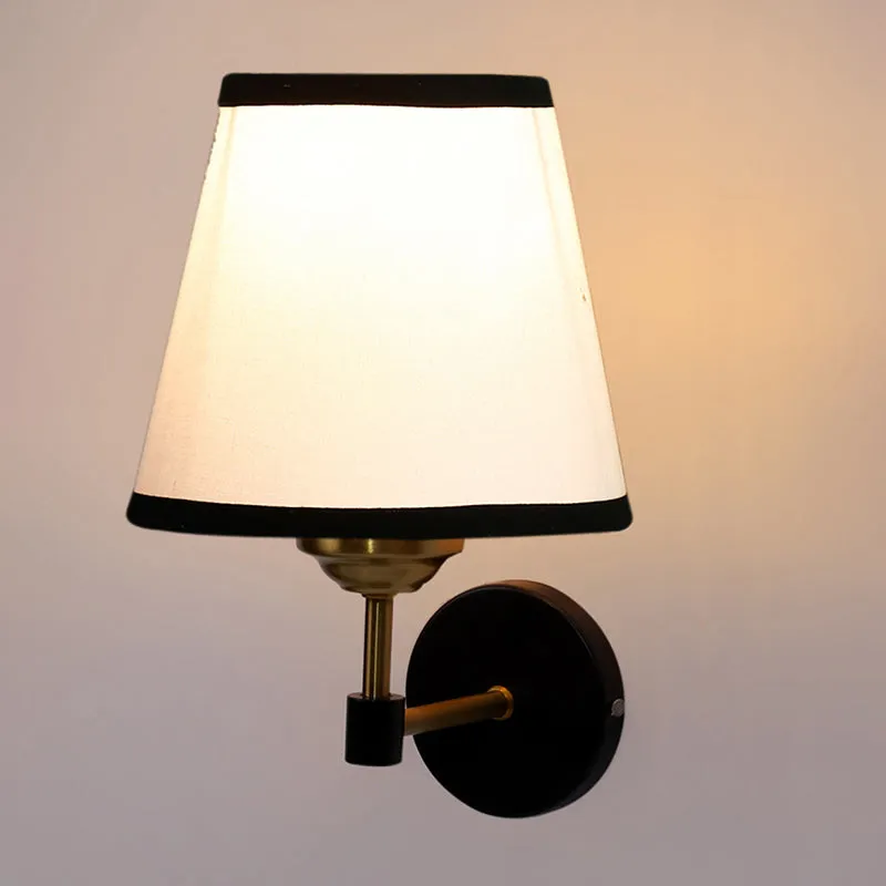 Aquilon Edge Steel & Cotton Wall Lamp - White media 4