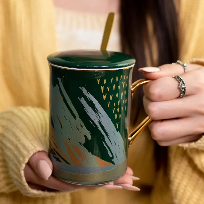 Alessi Ceramic Coffee Mug (250 mL/Green) - Two Piece Set media 3