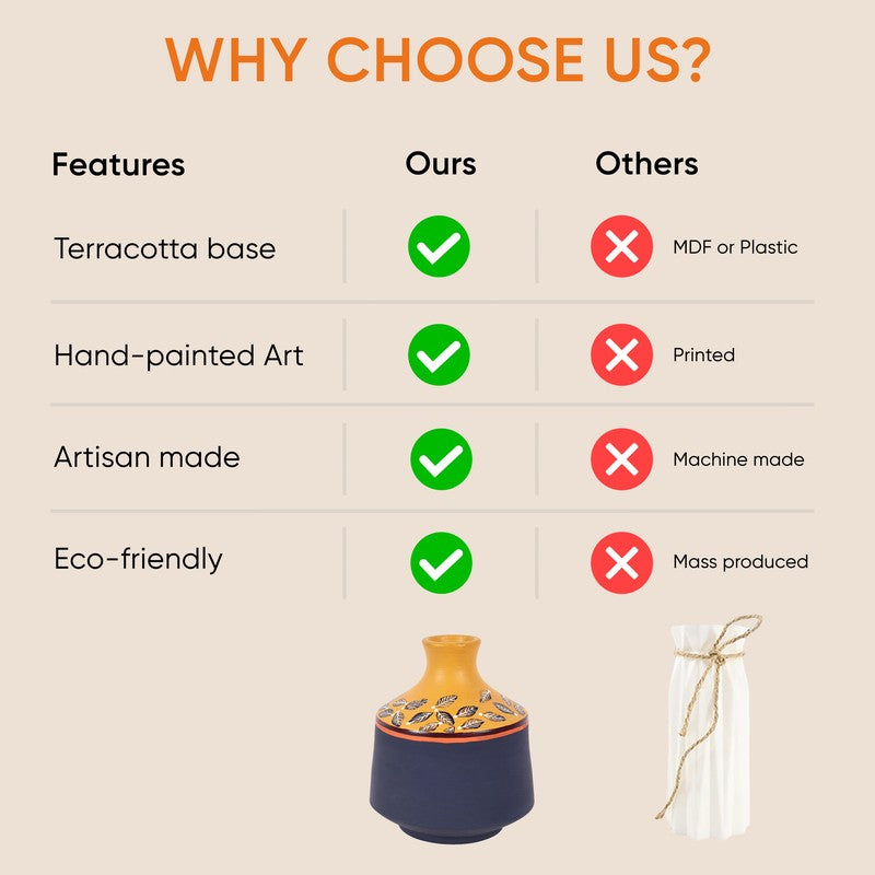Eeshan Tribal Terracotta Vase media 8