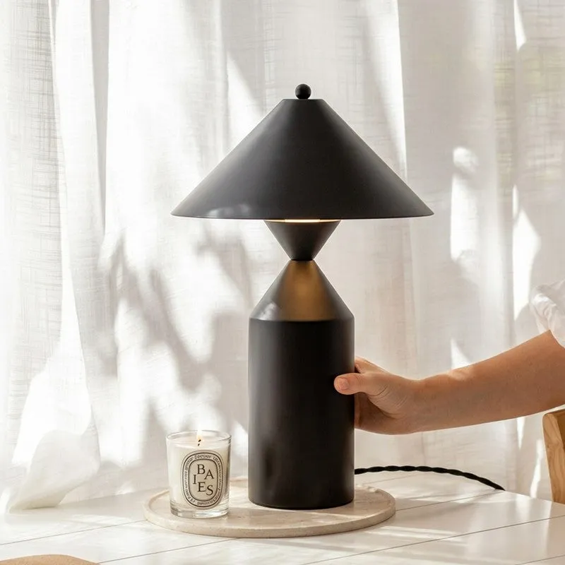 Fig Living Cone Casa Metal Table Lamp - Black media 2