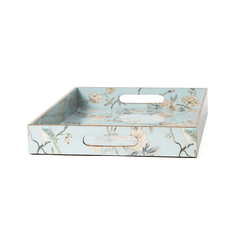 Ketaki Enamel Coated Serving Tray - Aqua Blue media 8
