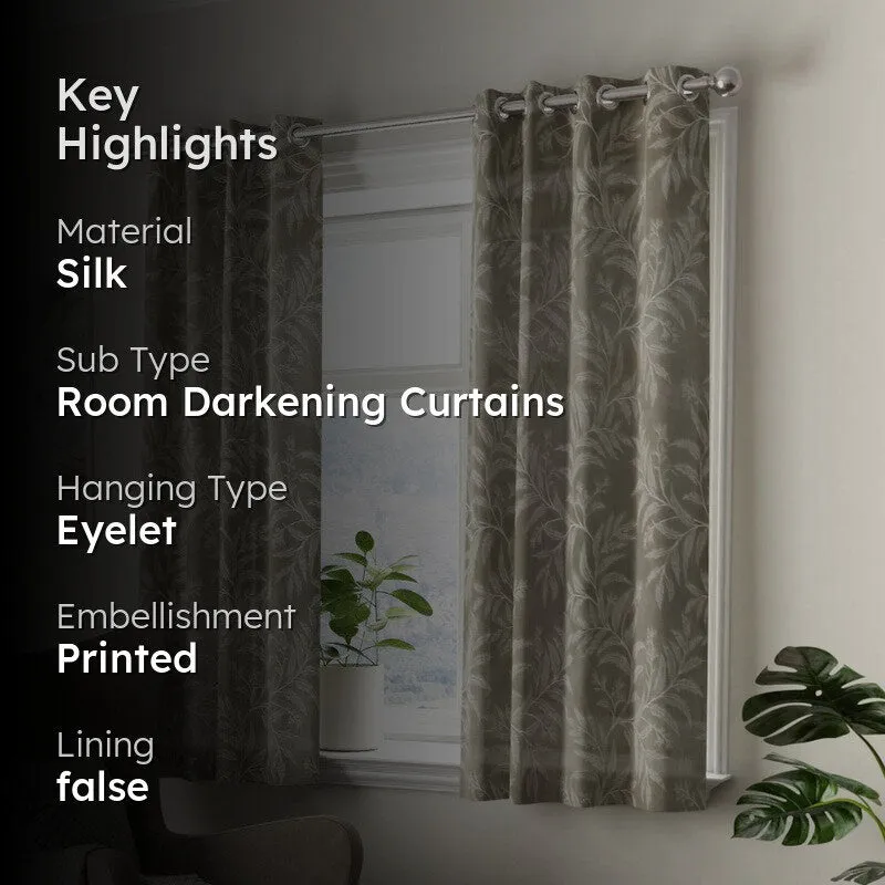 Ivora Solid Curtains - Set Of Two media 2
