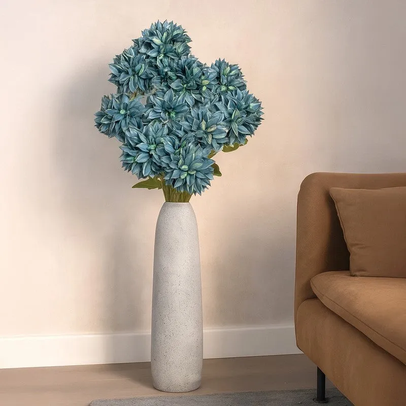 Charm in Bloom (Blue ) Luxury Artificial Floral Decor - Set Of Two media 1