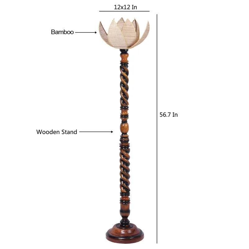 Noble Halo Floral Floor Lamp media 8