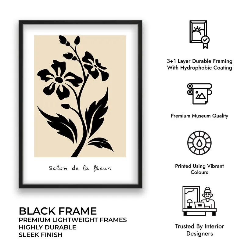 Bold Bloom Canvas Wall Painting With Black Frame media 11