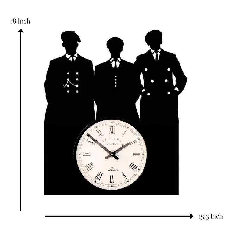 Mysterytime Steel Analog Wall Clock - Black media 7