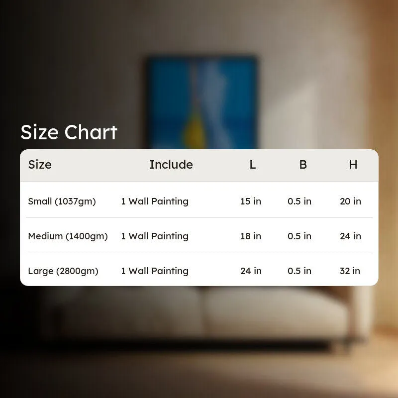 Shoreline Canvas Wall Painting - Black Frame media 8