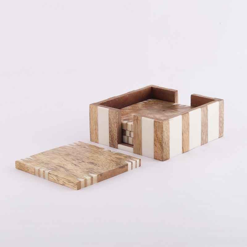Mirage Minimalistic Wooden Coaster - Set Of Four media 6