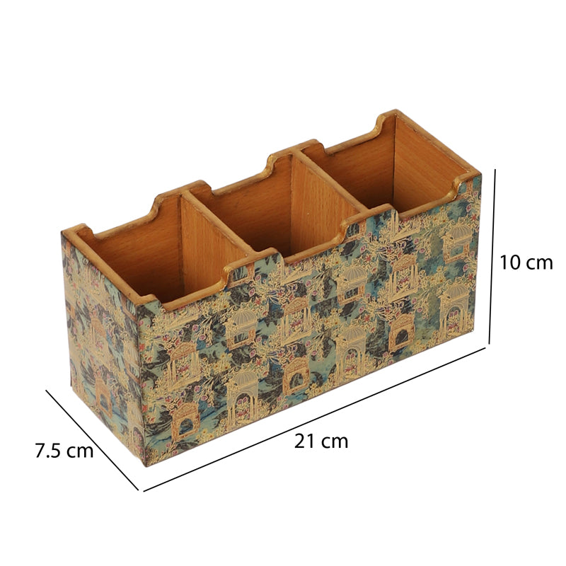 Jharokha Charm Tri-Compartment Cutlery Stand media 6