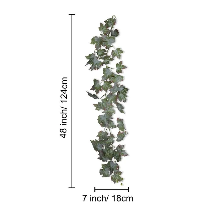 Artificial Green Maple Leaf Vine - Set Of Two media 5