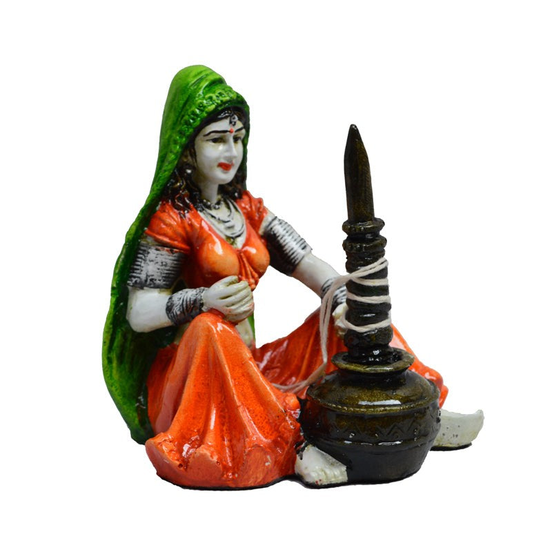 Rajasthani Naari Chore Showpiece media 4