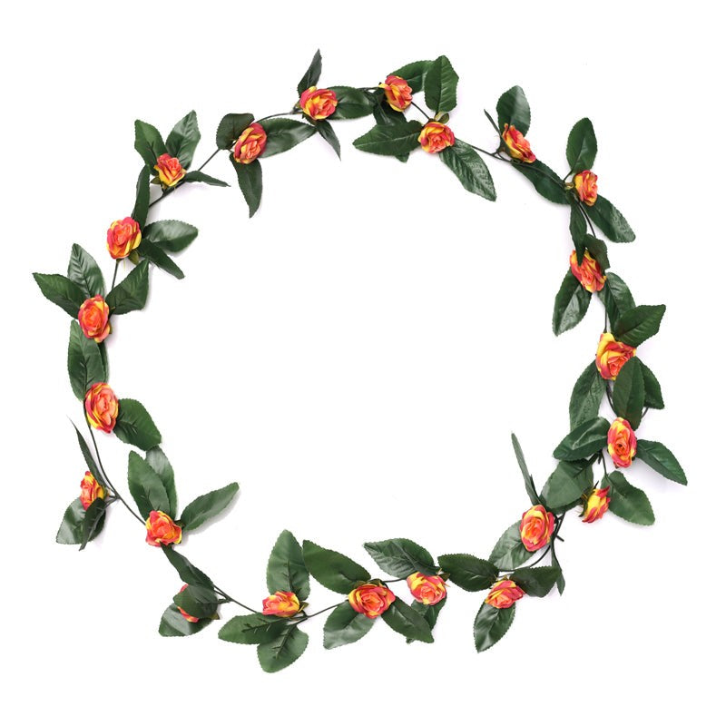 Fiora Plastic Artificial Velvet Rose Creeper - Set of Five media 3