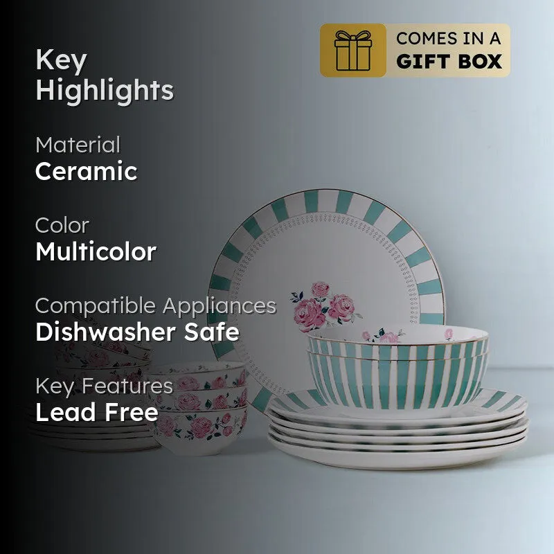Magique: Portrait Of A Rose Dinner Set - 20 Piece Set media 2