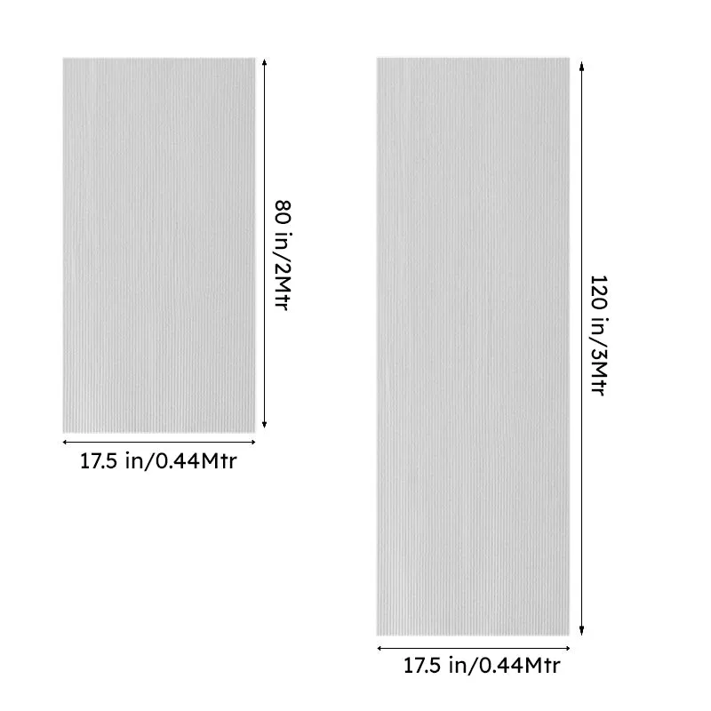 Transparent Kitchen Plastic Shelf Liner Mat - Set Of Two media 9