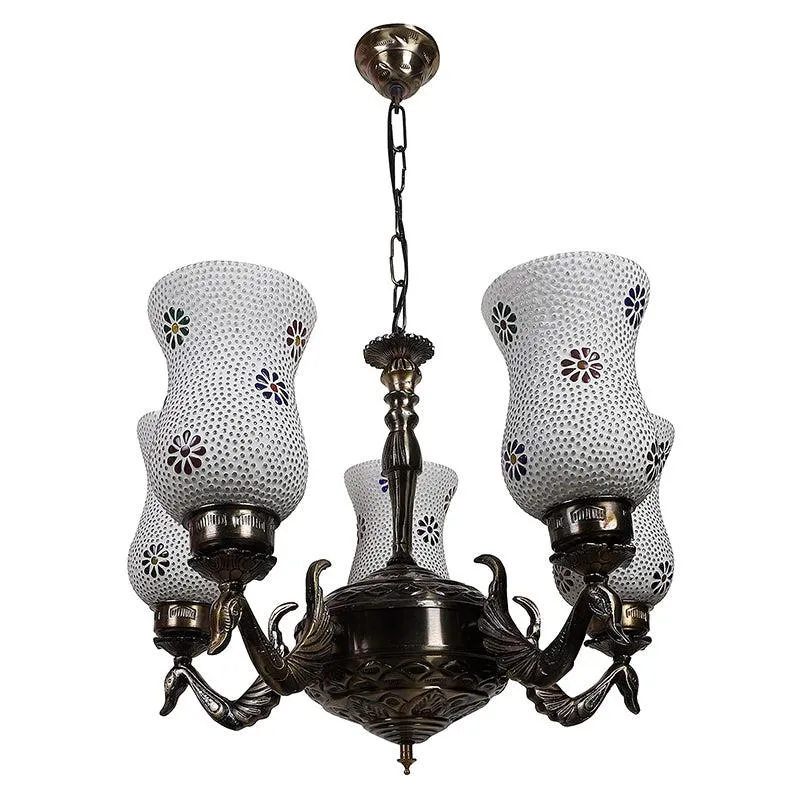 Shima Mayoora Mosaic Golden Antique Ceiling Lamp media 5
