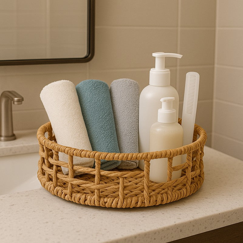 MeadowRaffia Storage Basket media 3