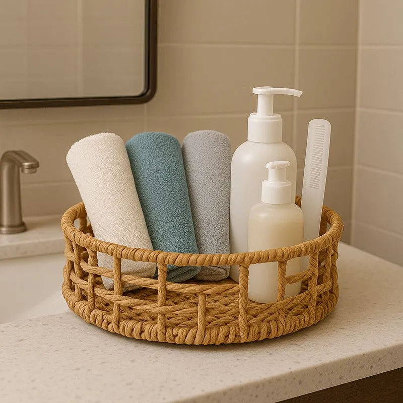 MeadowRaffia Storage Basket media 3