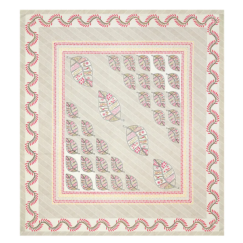 Anshika Ethnic Cotton Bedsheet (Pale Yellow) - 160 TC media 5