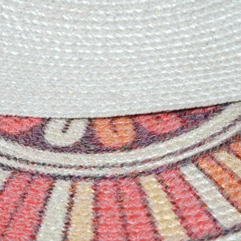 Mandala Boho Round Cotton Rug media 6