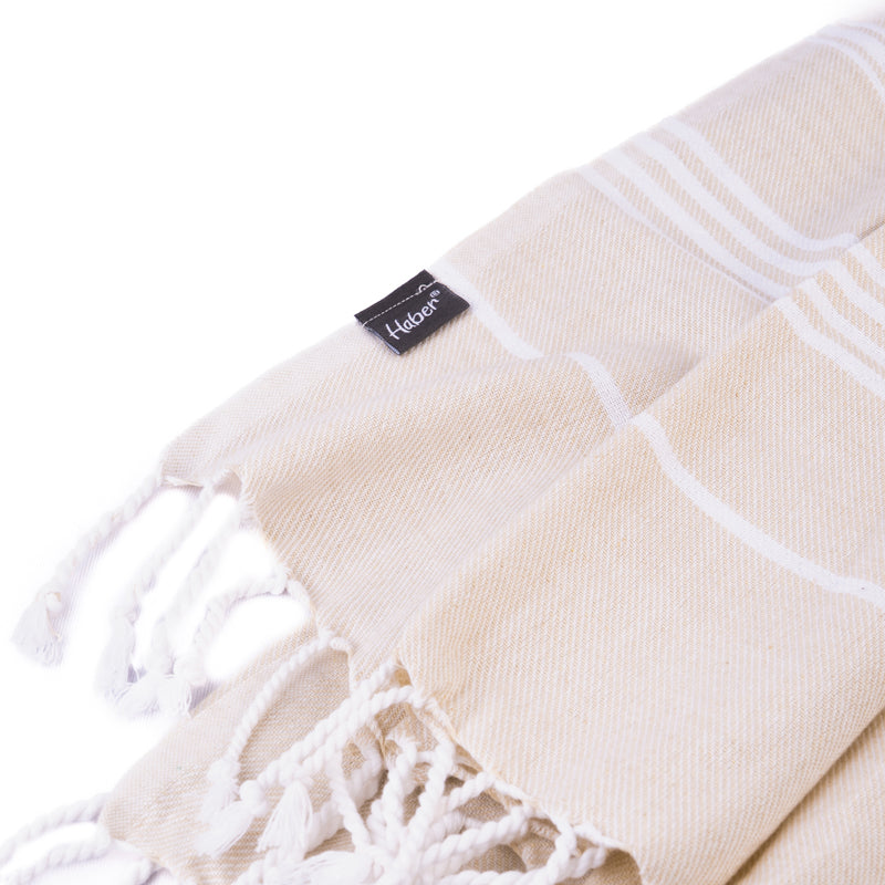 Cotlyn Cotton Bath Towel - Beige media 5