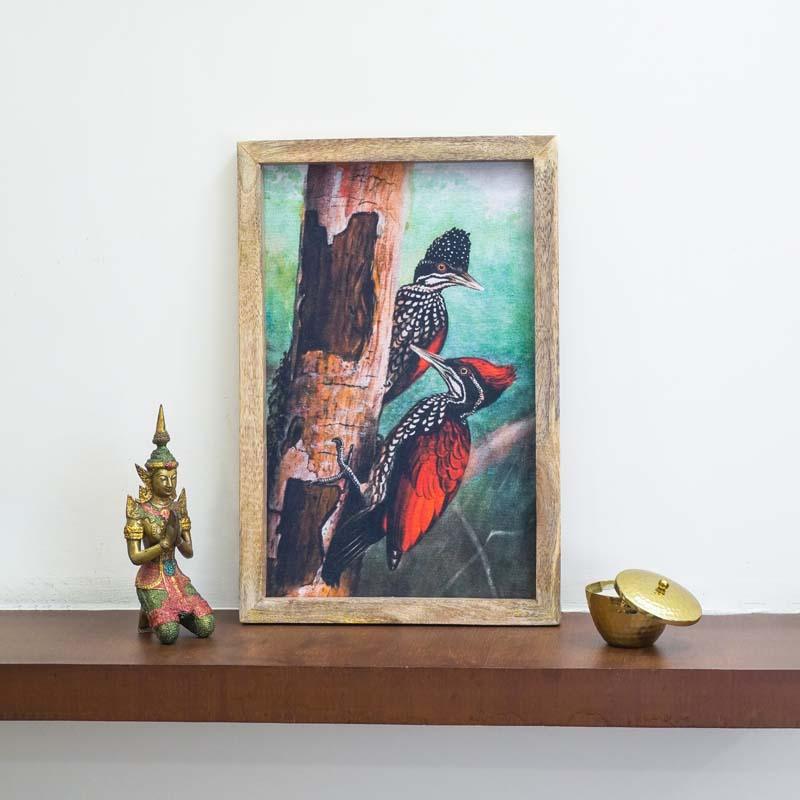Woodpeckers Canvas Painting